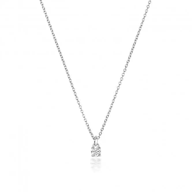Diamond Jewellery 18ct White Gold Diamond Necklace NDQ149W