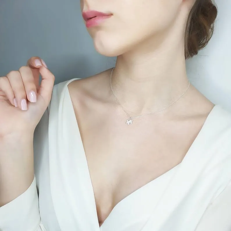 Diamond Puzzle Necklace