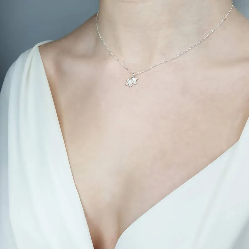 Diamond Puzzle Necklace