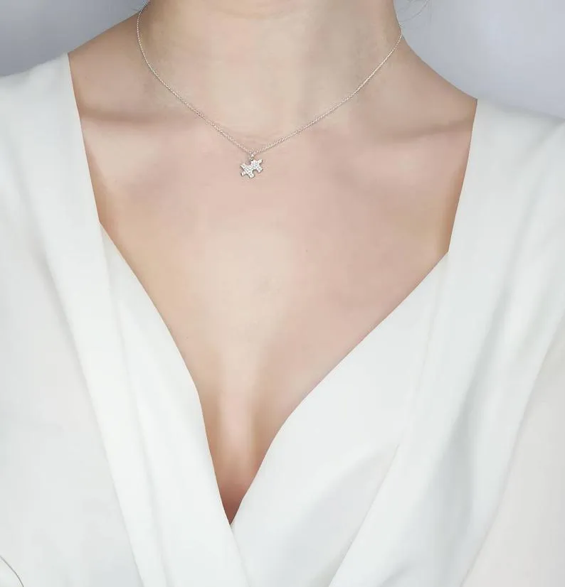 Diamond Puzzle Necklace