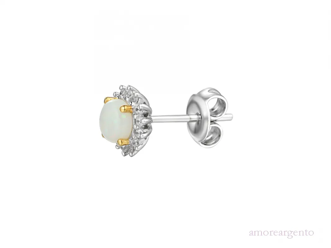 Elegant Opal Cluster Earrings