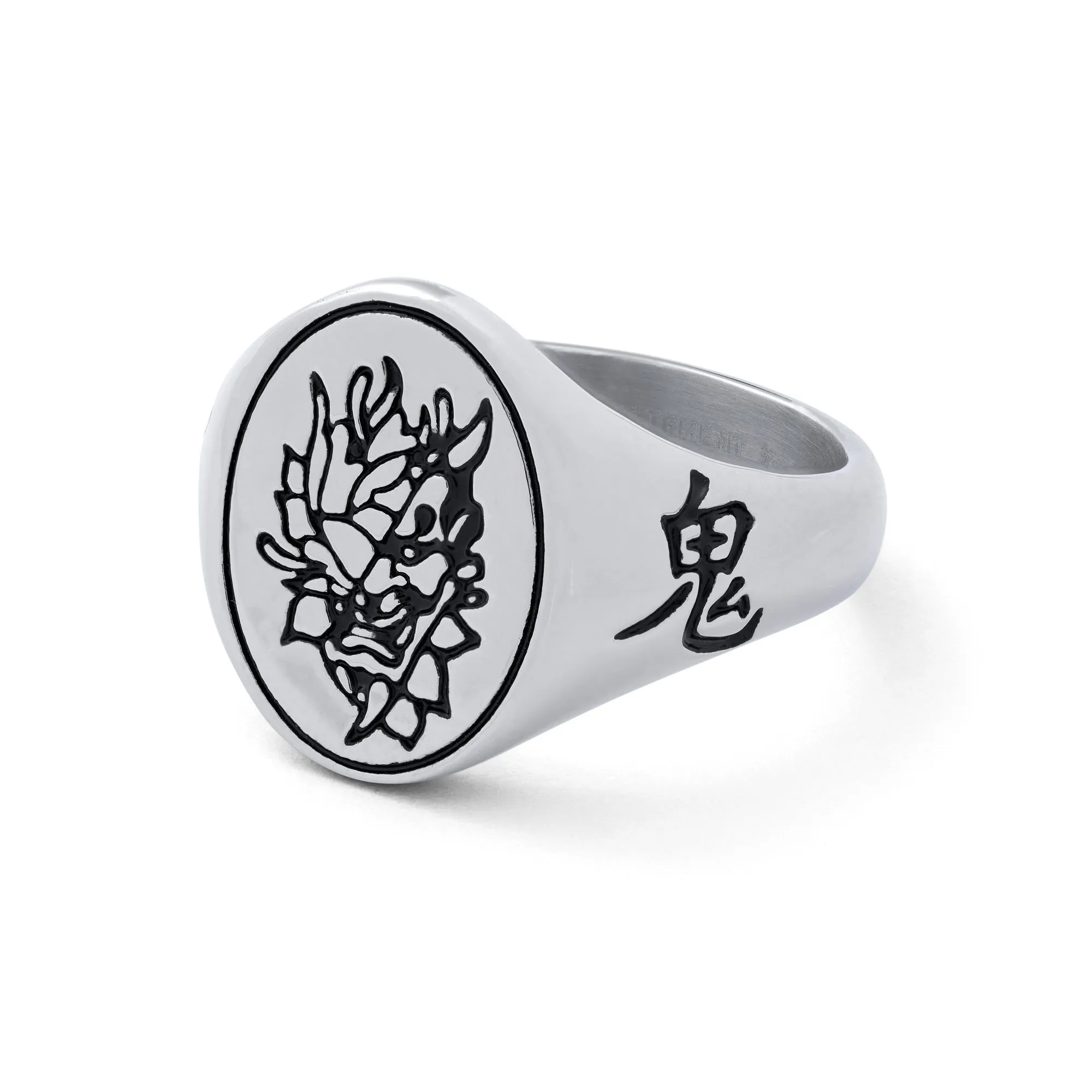 EM GOLDS X STATEMENT "Peony Oni" Signet Ring