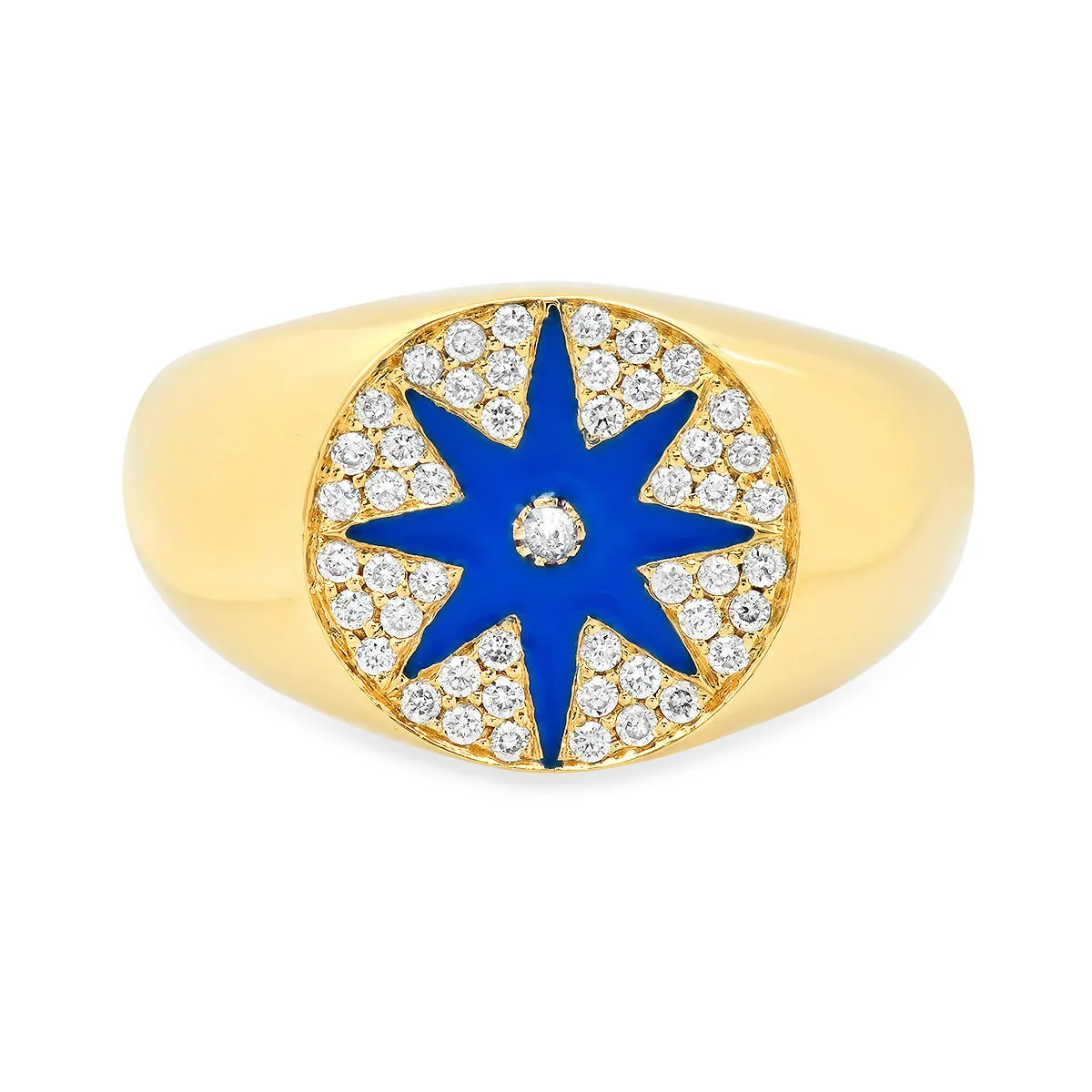Enamel Star Signet