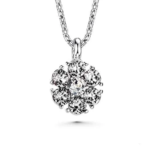 Flower Birthstone Necklace (12 Colours)