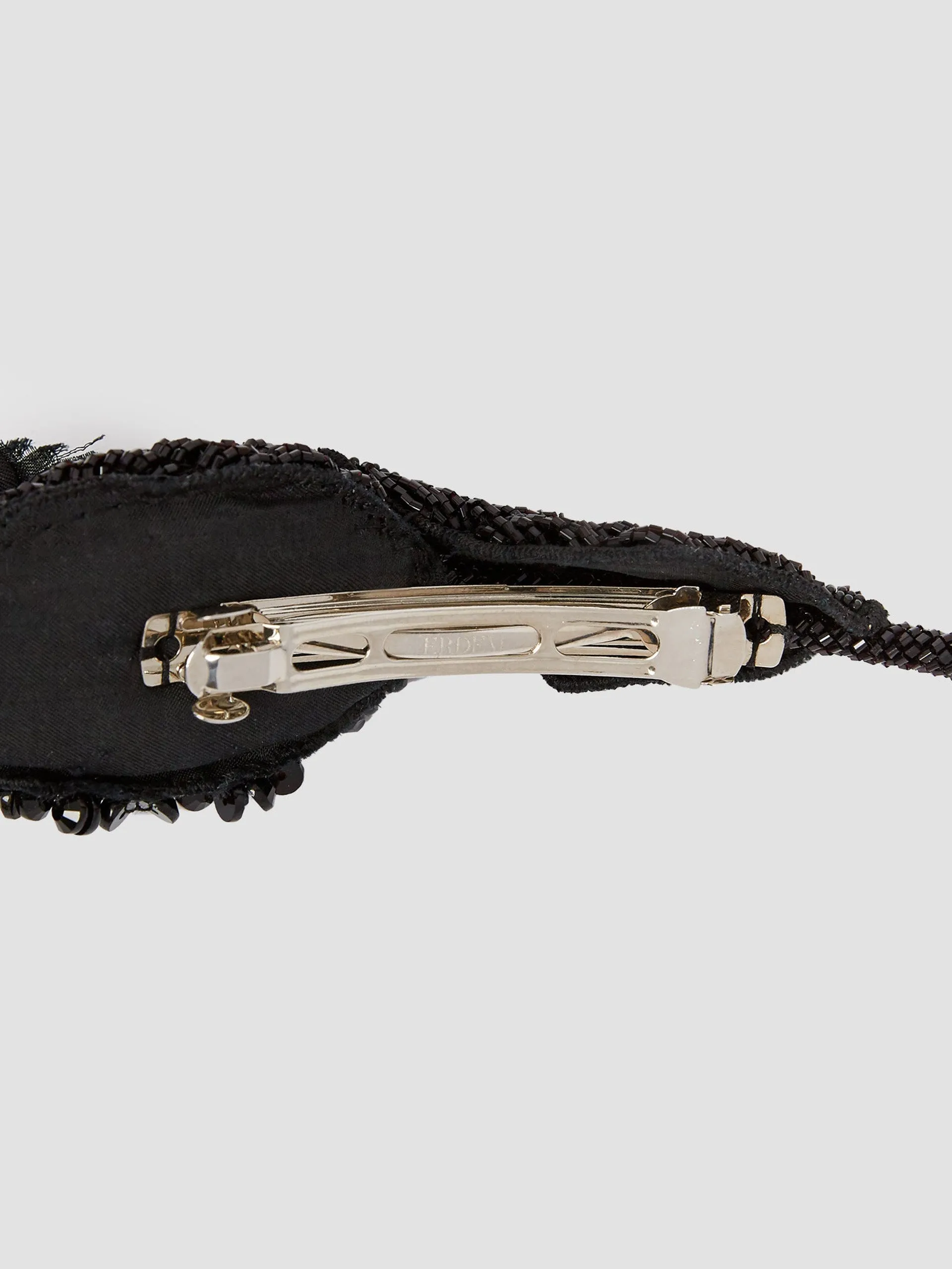 Flower bud hair barrette