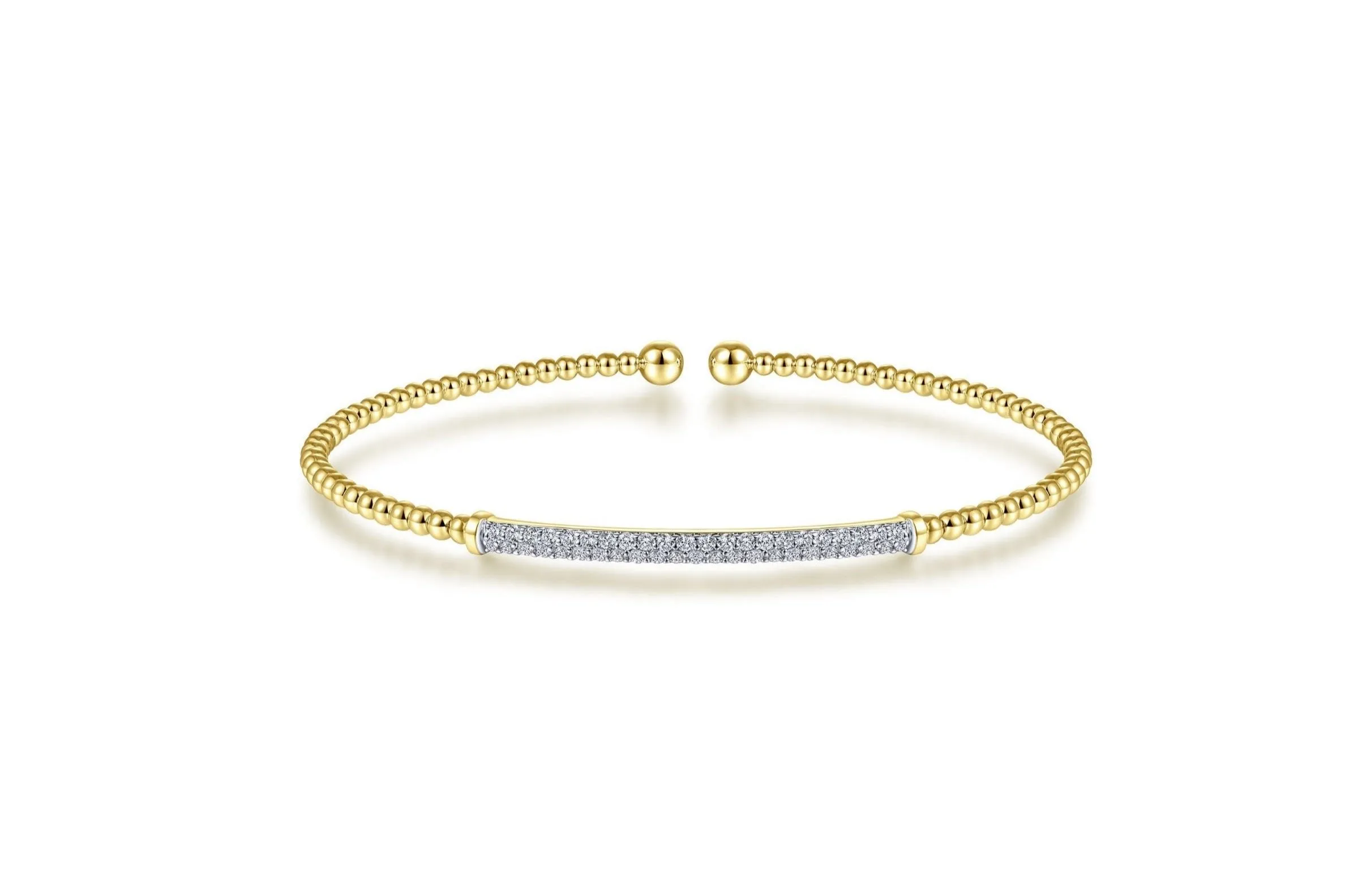 Gabriel & Co. 'Bujukan' Diamond Bar Bangle Cuff Bracelet