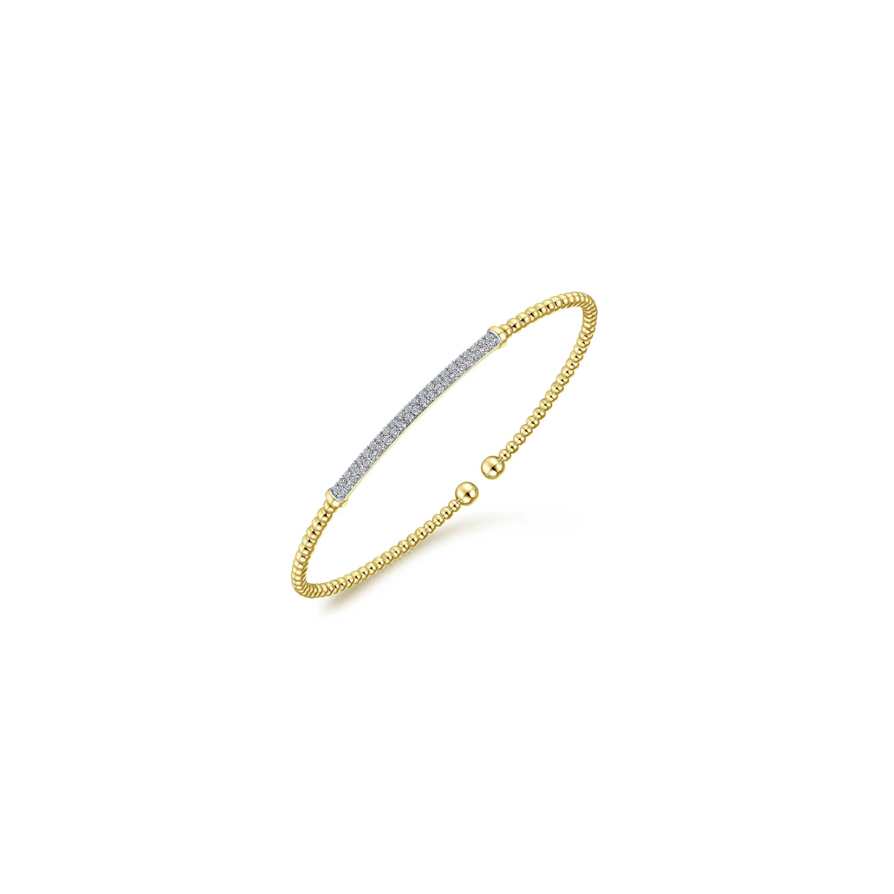 Gabriel & Co. 'Bujukan' Diamond Bar Bangle Cuff Bracelet
