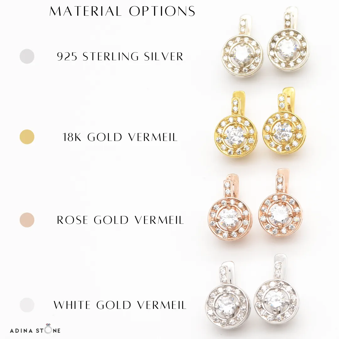 Genuine Yellow Tourmaline Earrings - Yellow Flower Studs - Vintage Rose Earrings