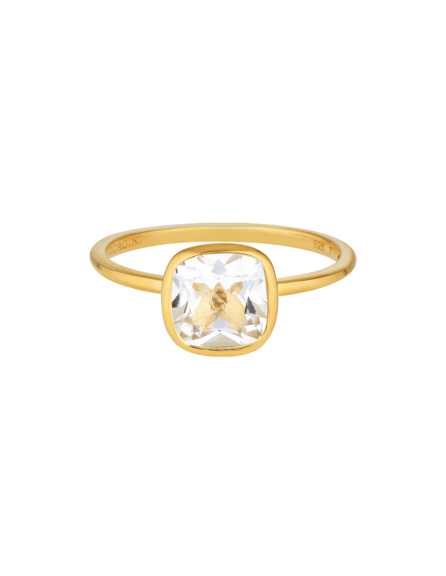 Georgini Doros Ring w/ White Topaz - Gold