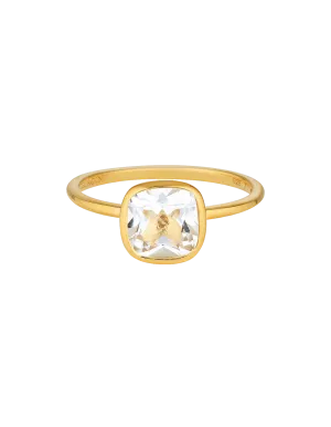 Georgini Doros Ring w/ White Topaz - Gold