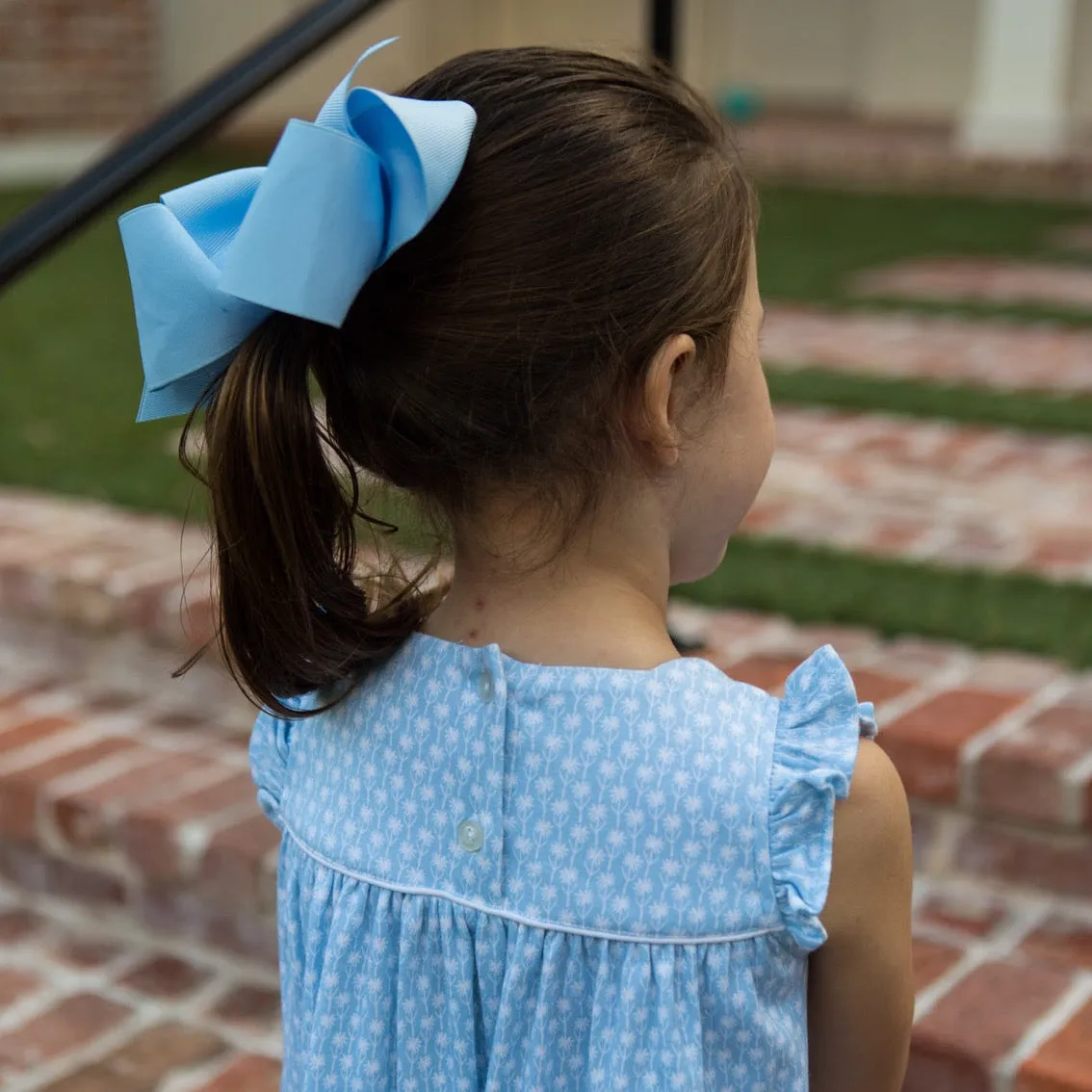 Girls Bow - Light Blue
