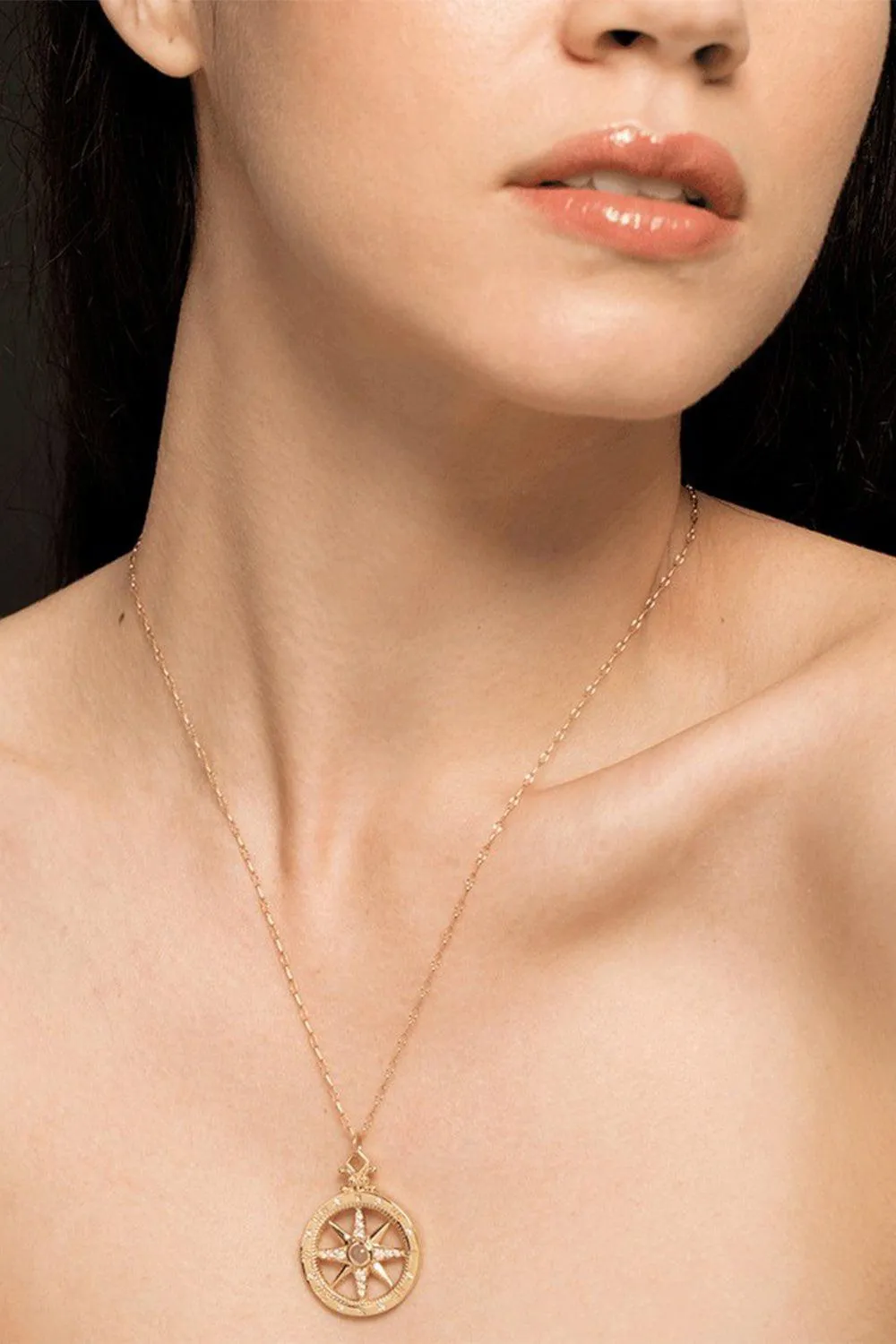 Global Compass Global Pendant Necklace