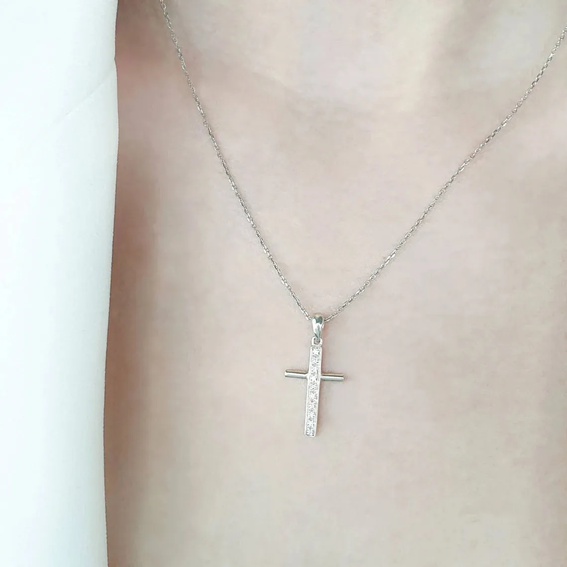 Gold Diamond Cross