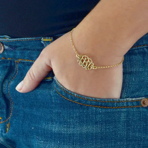 Gold Interlocking Monogram Bracelet