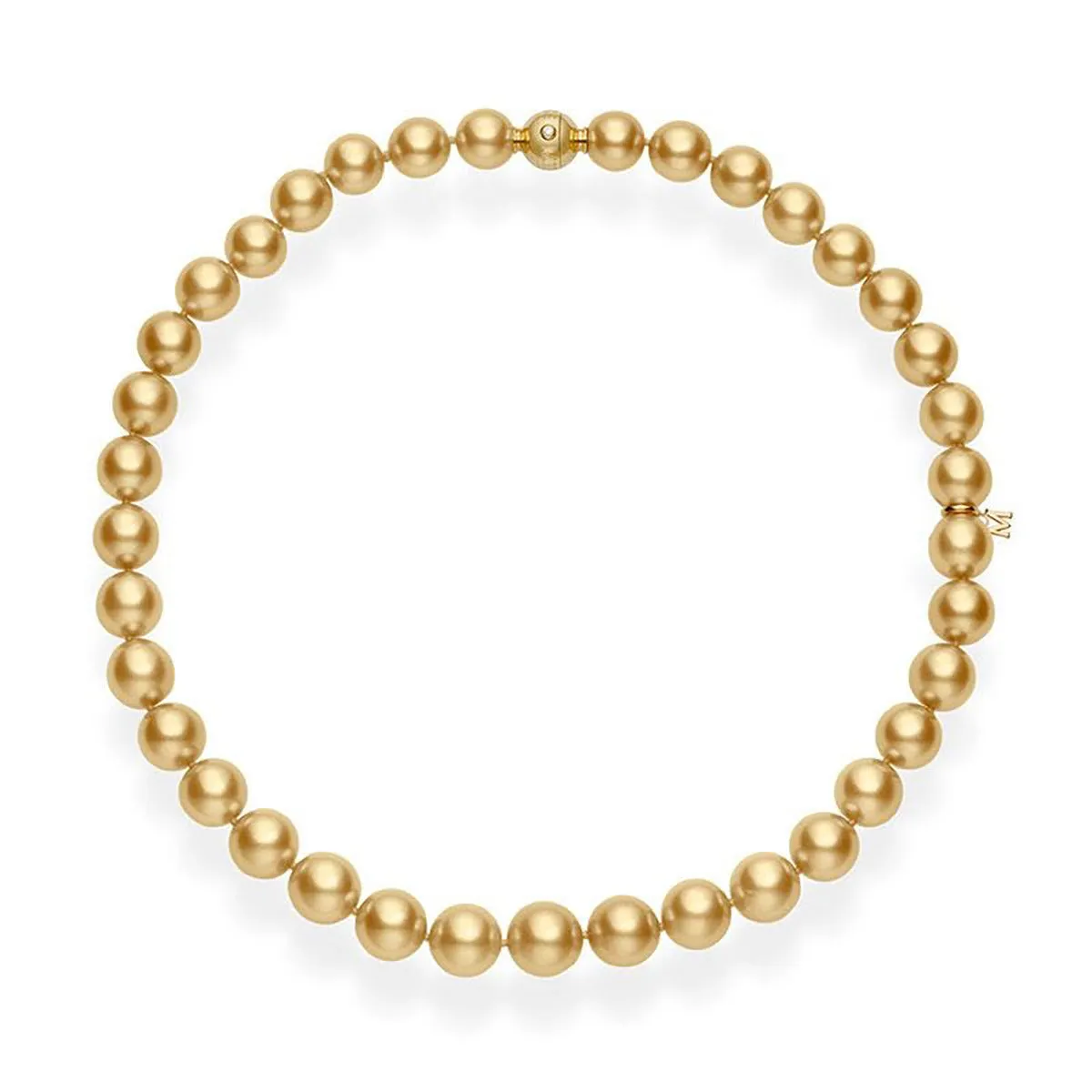 Golden South Sea Cultured Pearl Necklace