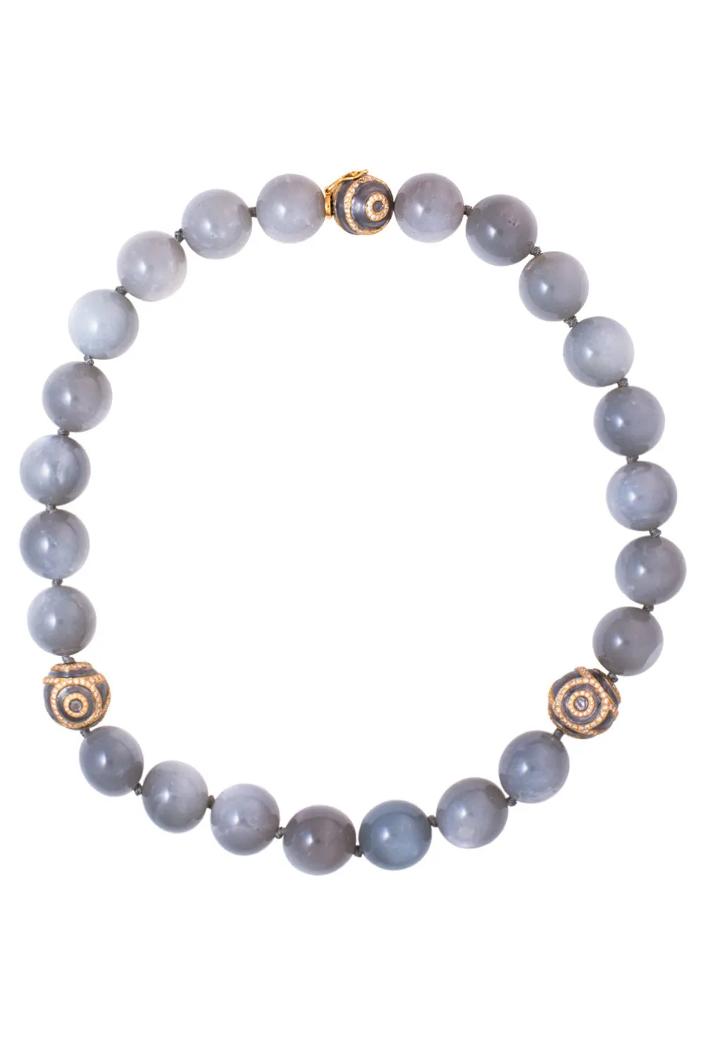 Gray Moonstone Necklace