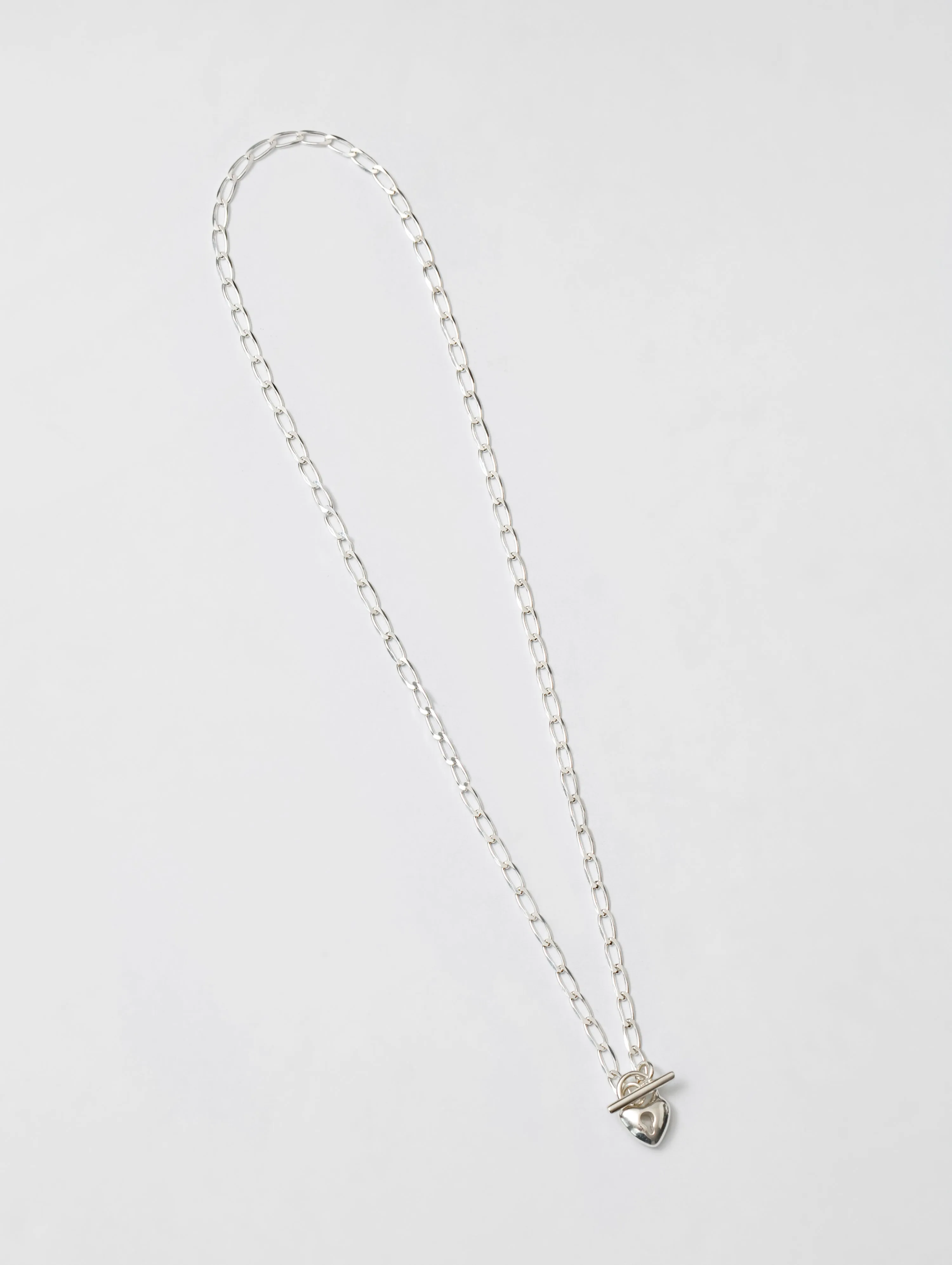 Heart Toggle Necklace in Sterling Silver