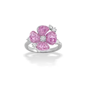 Hortensia Pink Sapphire Ring