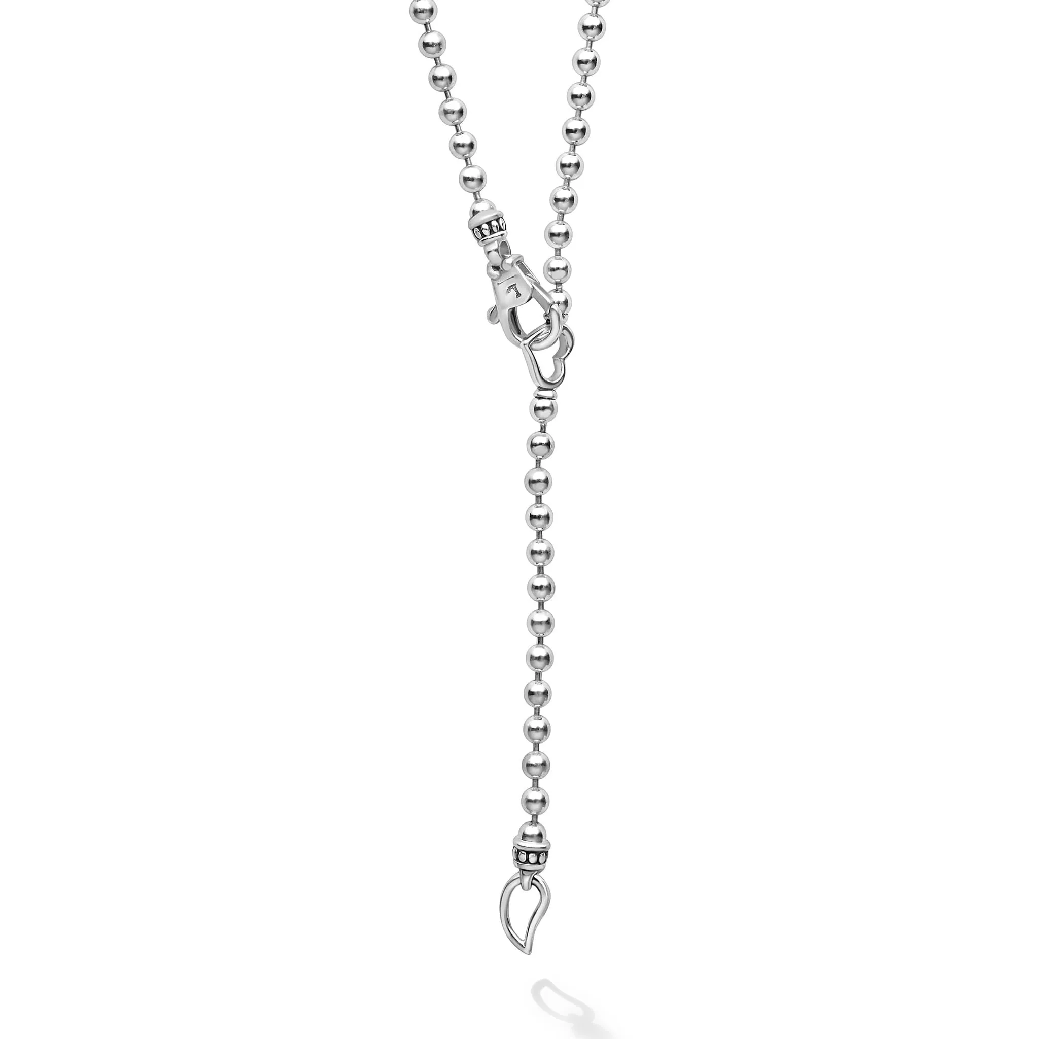 Interlocking Diamond Fixed Pendant Necklace