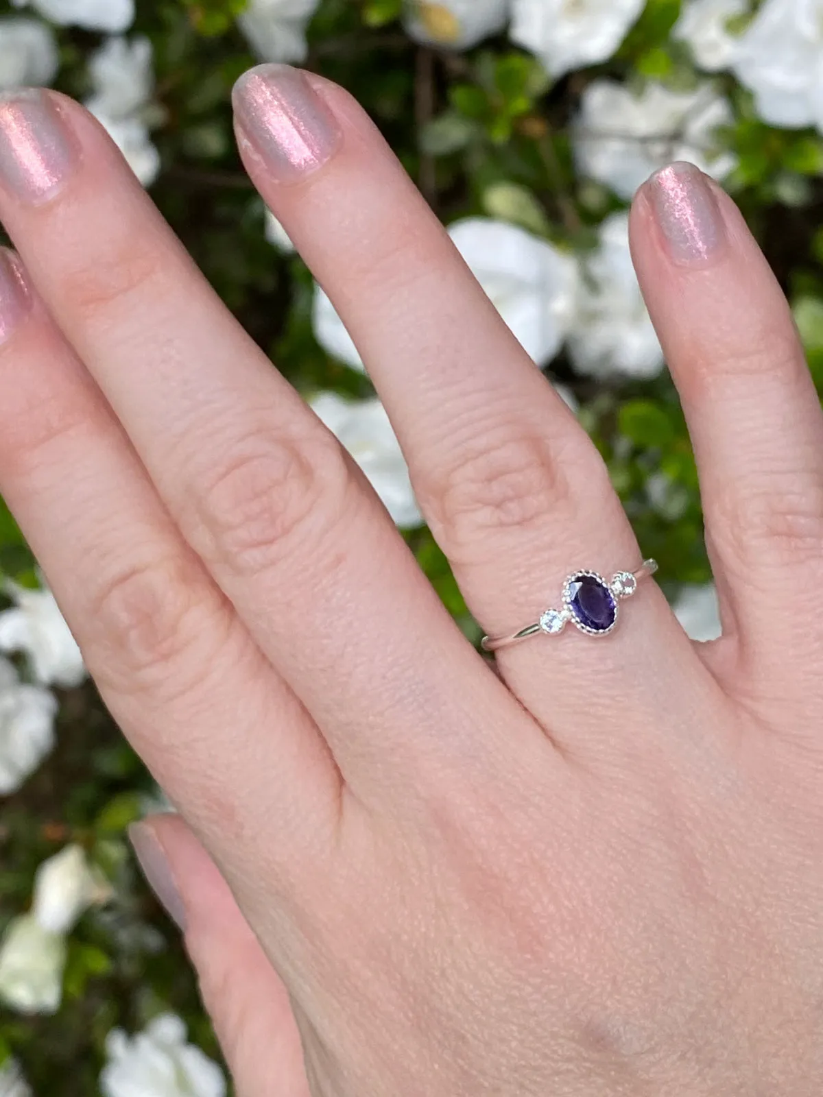 Iolite & Blue Topaz Ring