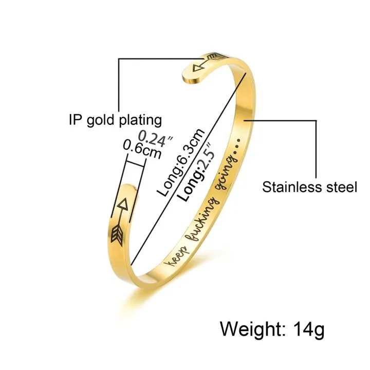Keep Going Bangle