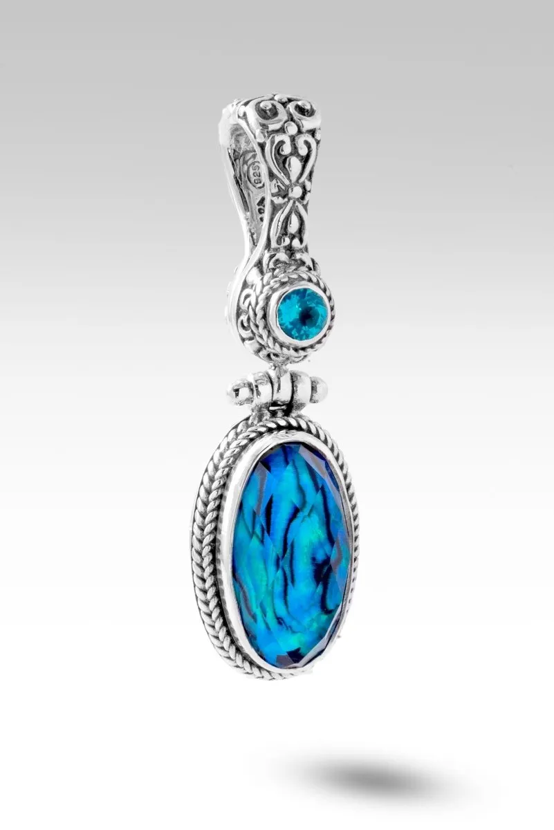 Key to Heaven Pendant™ in Bali Waters Abalone & Quartz Triplet