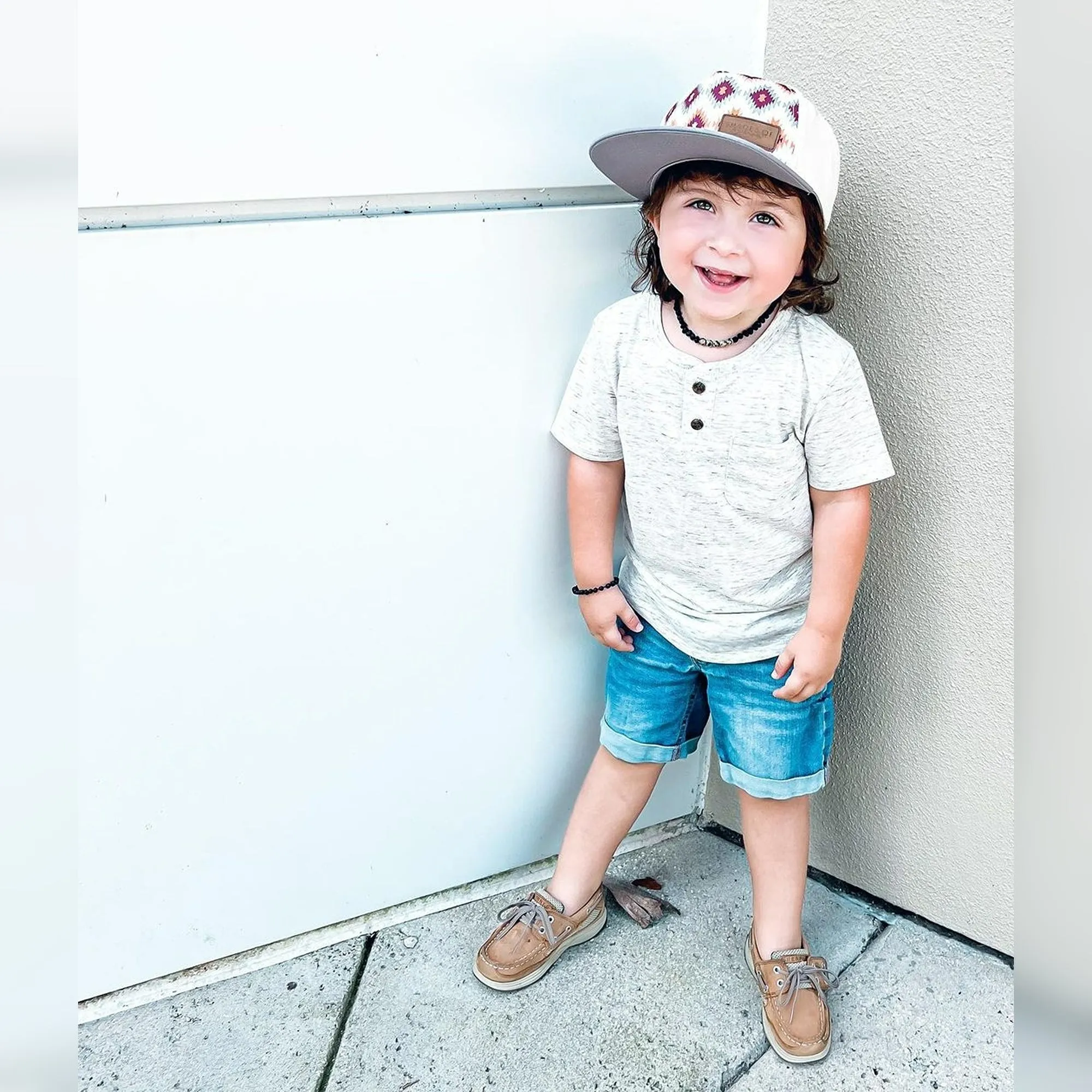 Kids | Dalmatian Jasper   Raw Cherry Amber Bracelet