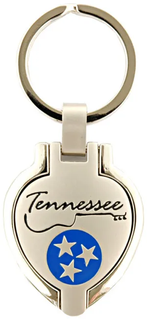 KRTN07 Key Ring Pewter Locket Tennessee