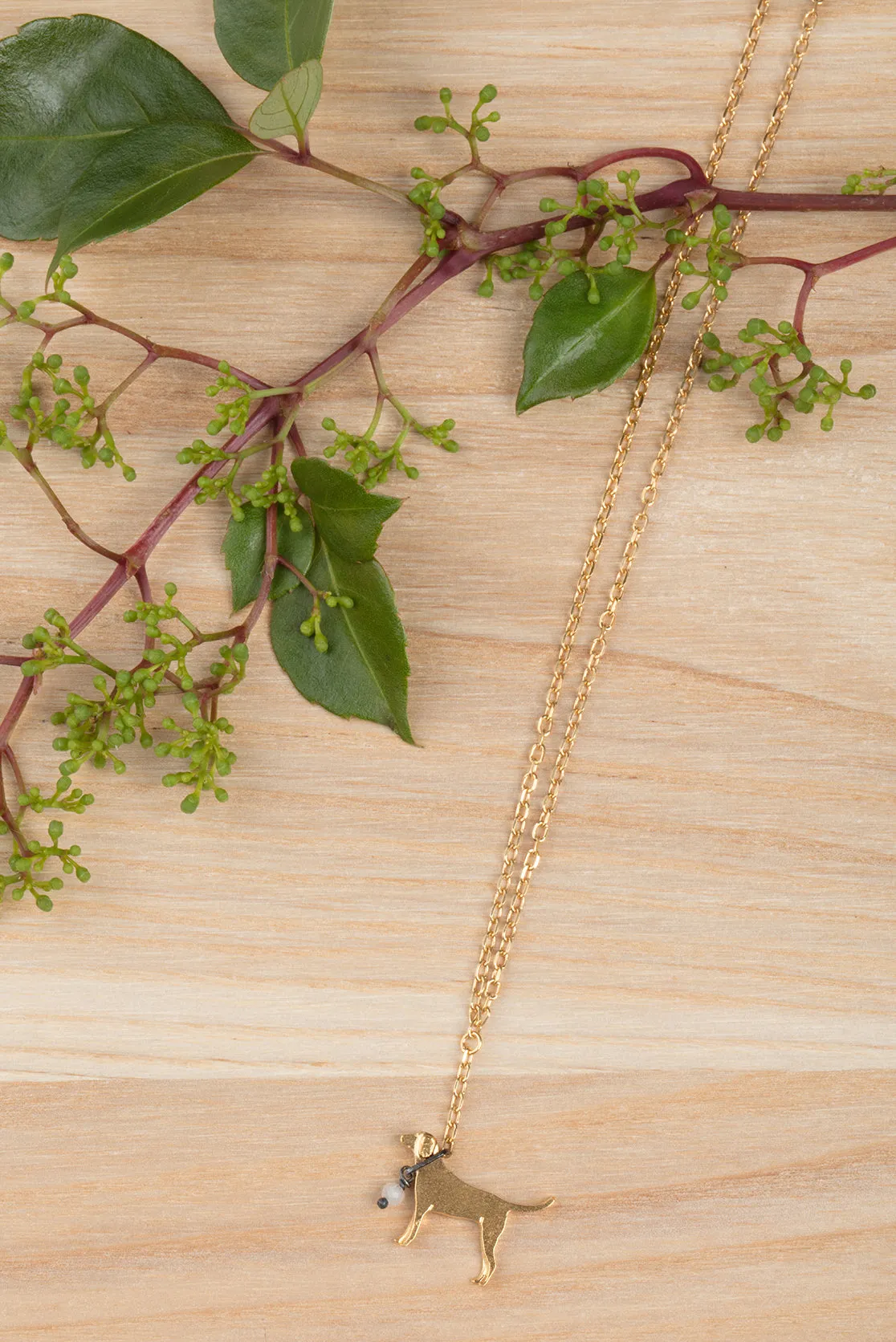 Labrador On a Lead Necklace