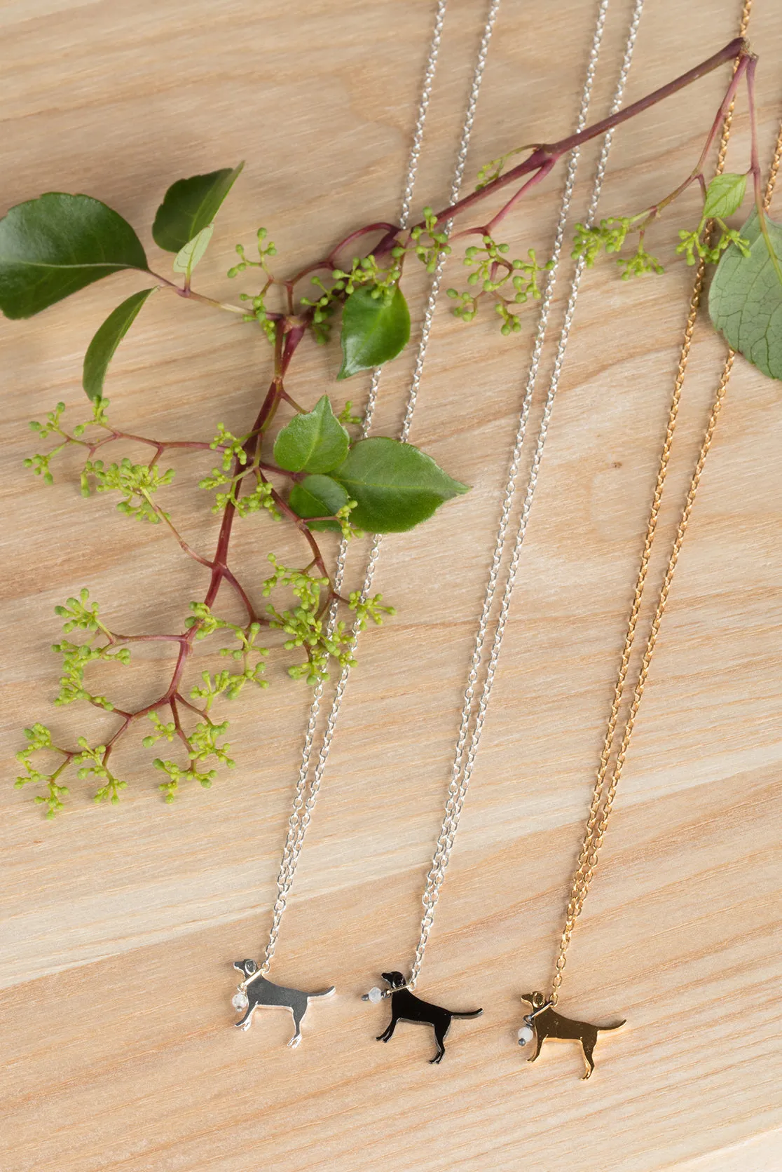 Labrador On a Lead Necklace