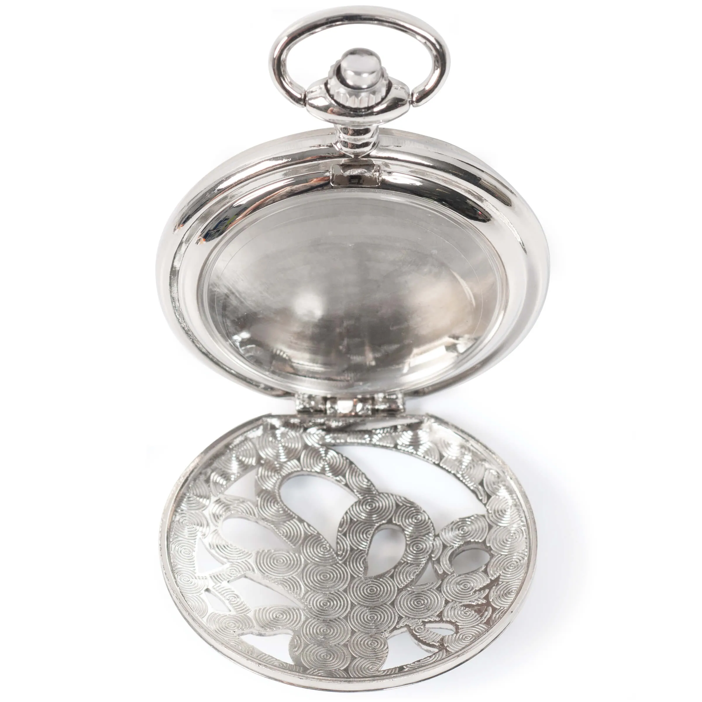 Large Watch Case - Octopus, Imitation Silver Antiqued