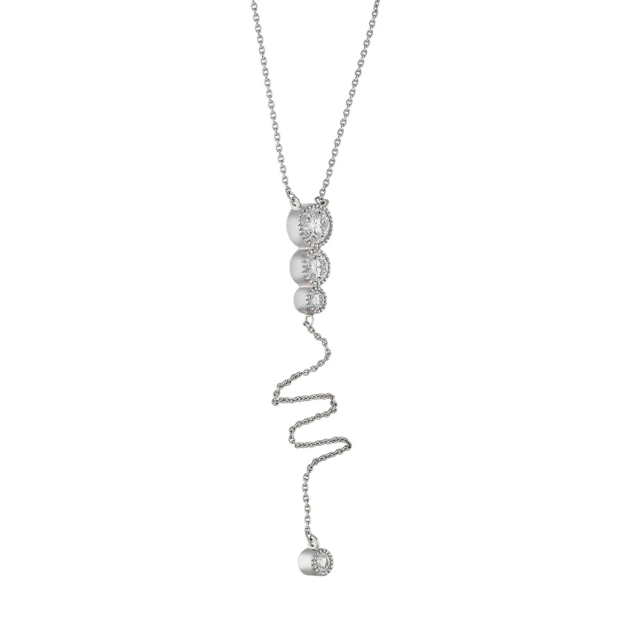 Lariat Necklace 1.0Ctw