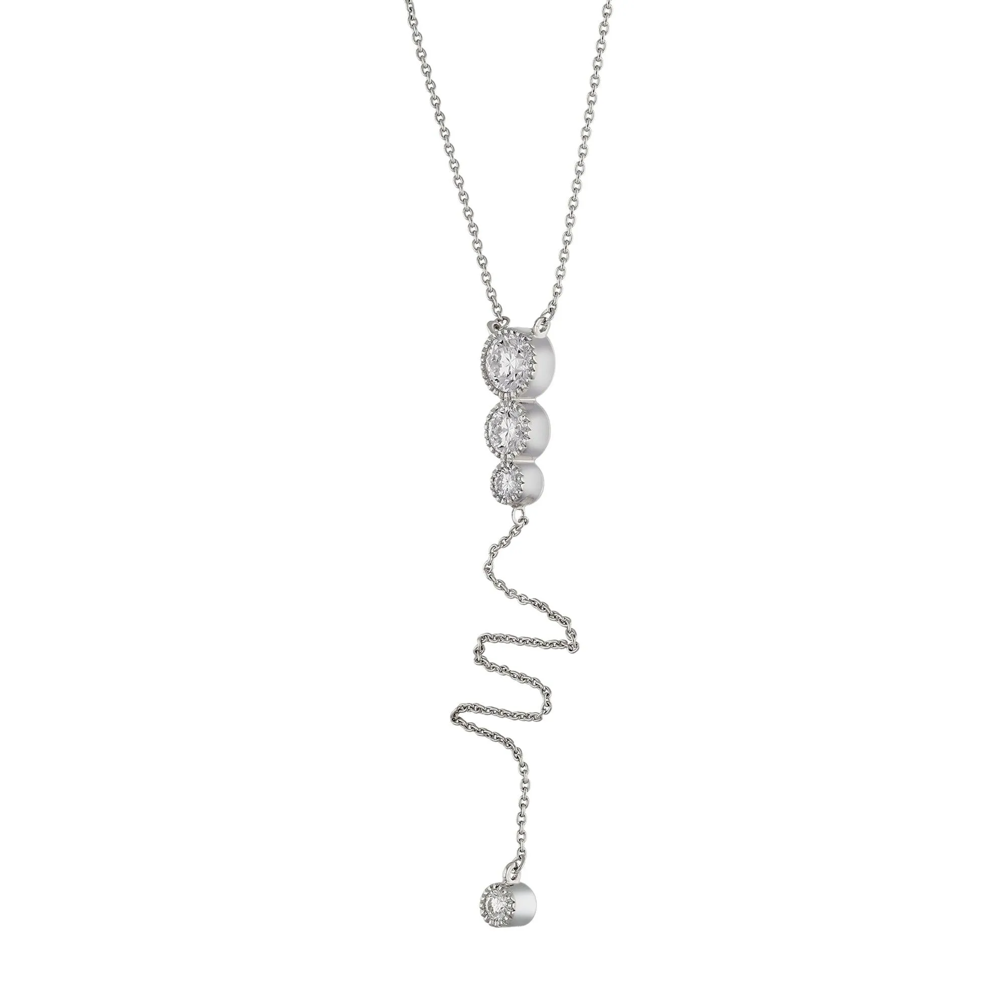 Lariat Necklace 1.0Ctw