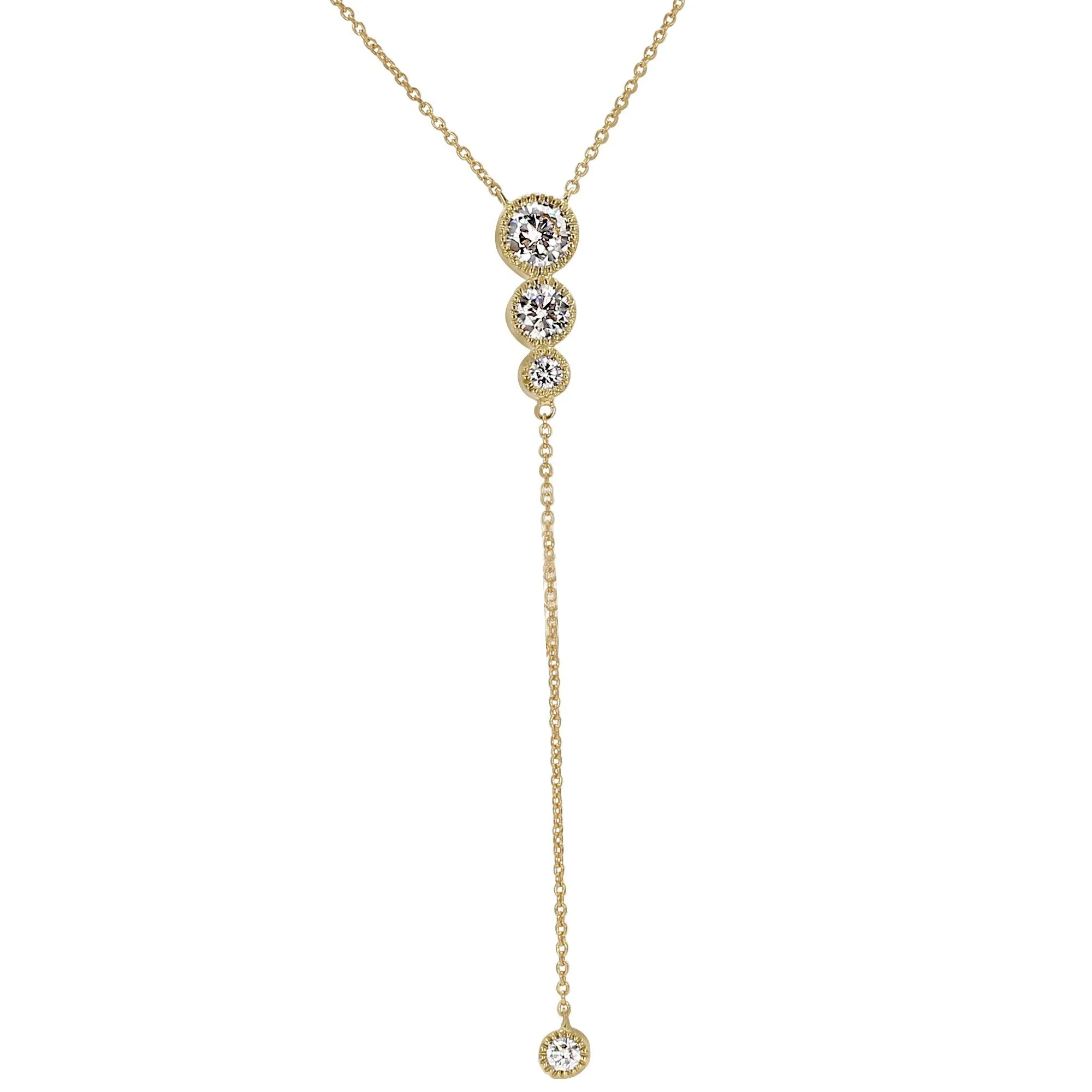 Lariat Necklace 1.0Ctw
