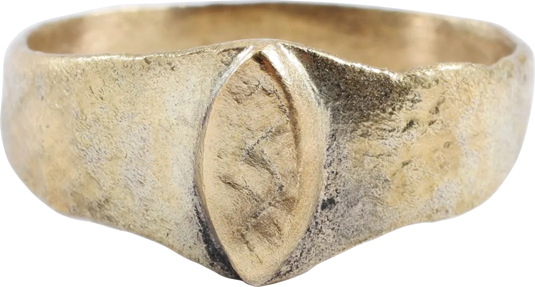 LATE MEDIEVAL WOMAN'S FASHION RING, SIZE 7 ¾