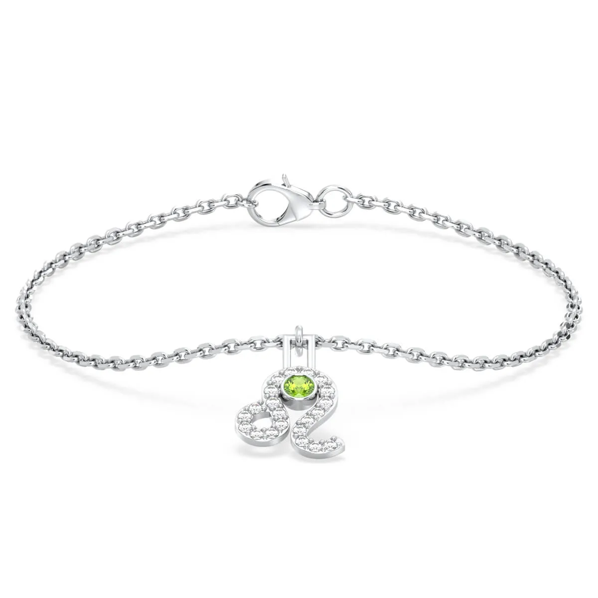 Leo Zodiac Peridot Bracelet