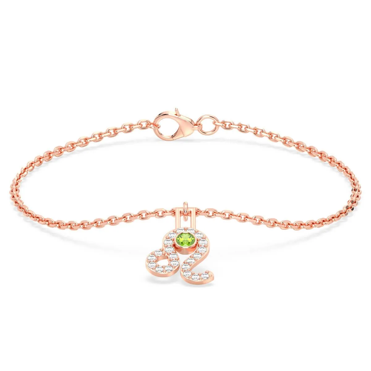 Leo Zodiac Peridot Bracelet