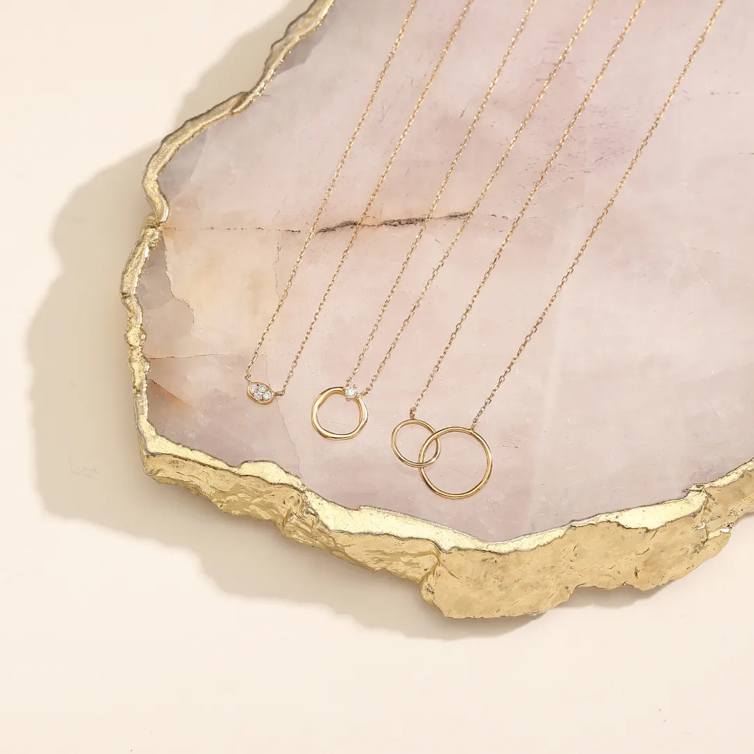LILLIAN | Diamond Circle Necklace