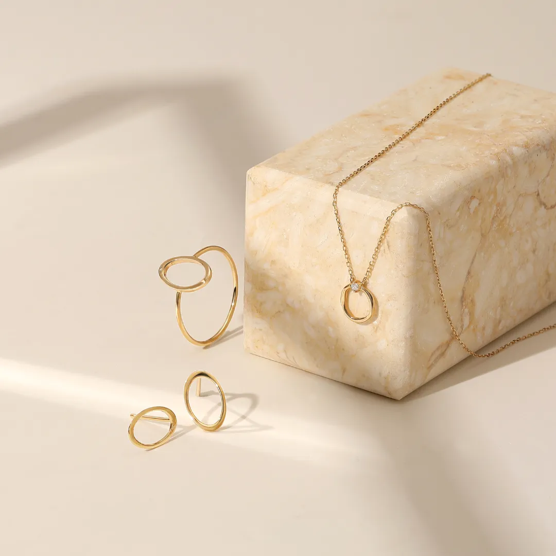 LILLIAN | Diamond Circle Necklace