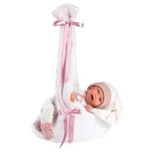 Llorens Dolls: Baby Mimi with with Carrycot Swing 42cm