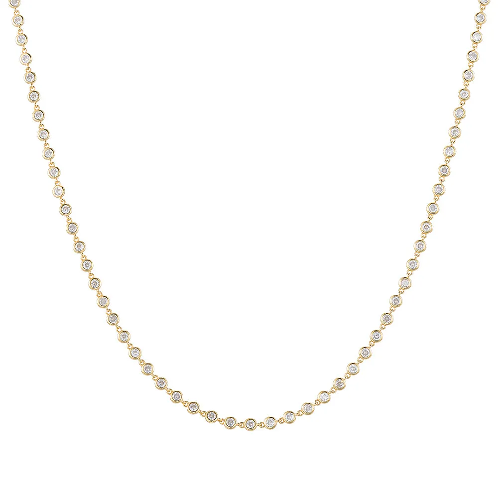Long CZ Set Necklace