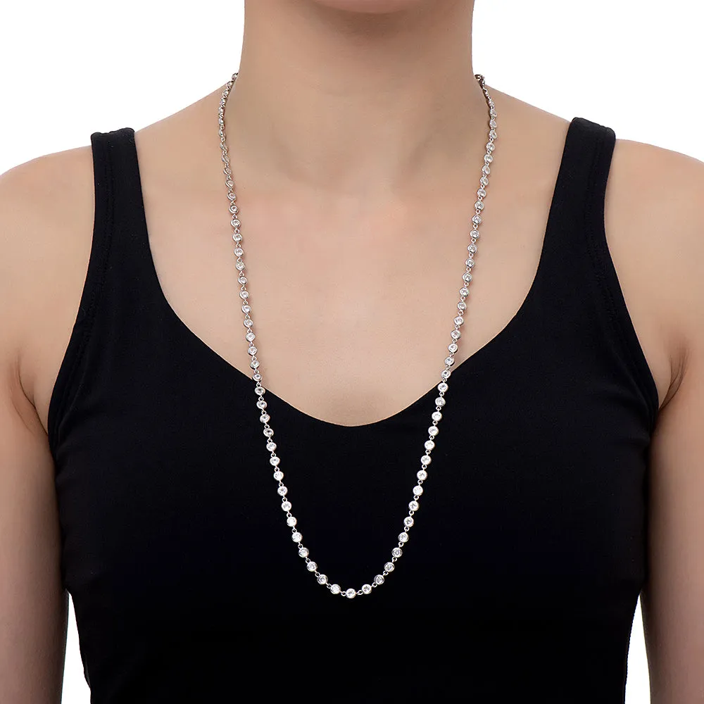 Long CZ Set Necklace