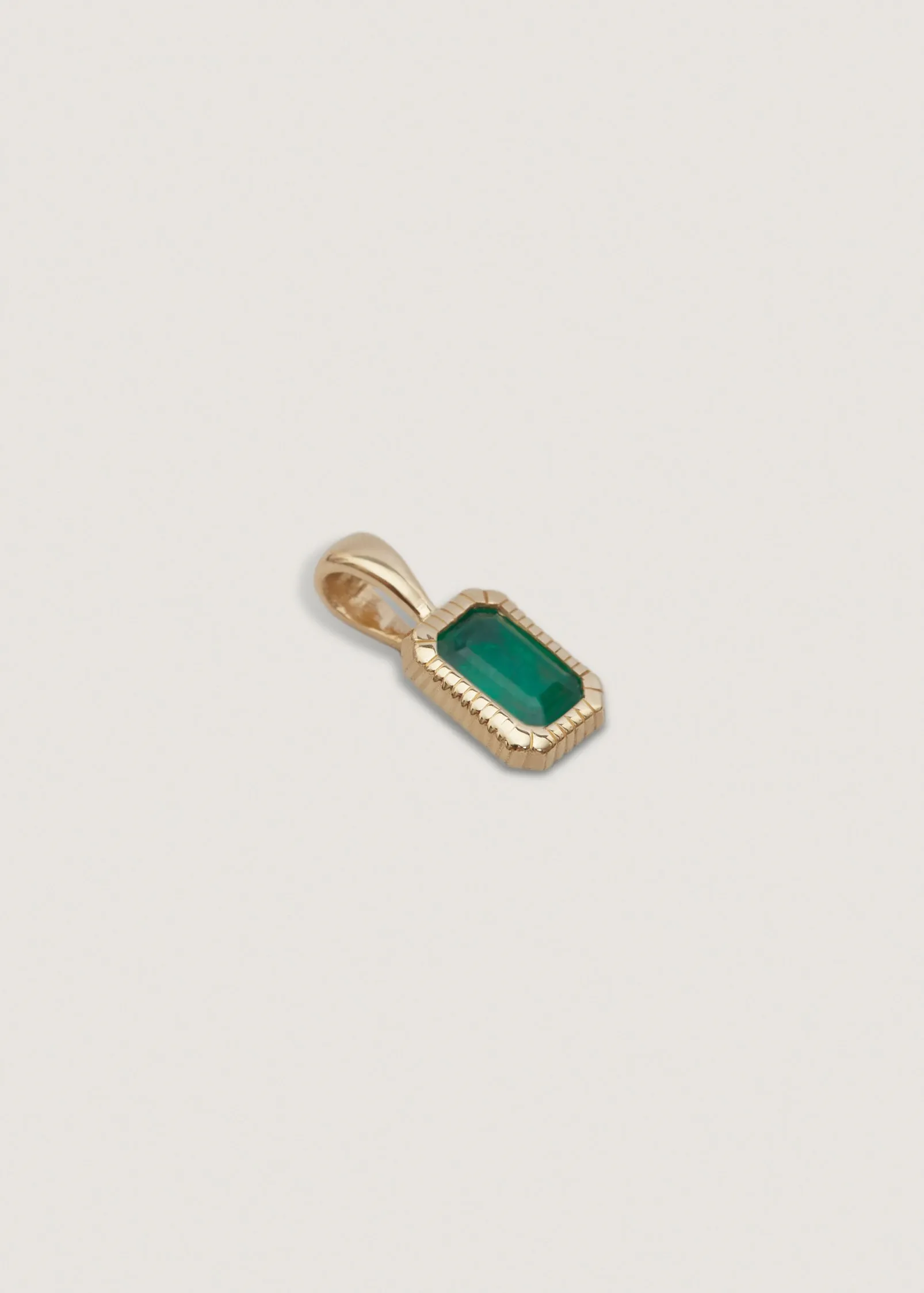 Lyra Emerald Cut Pendant Emerald