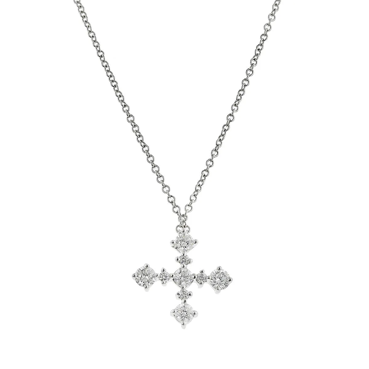Maria Canale 18K White Gold Diamond Pendant Necklace