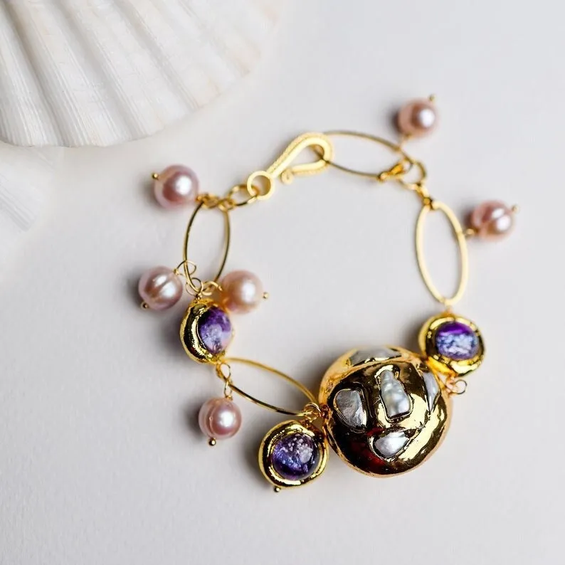 Natural Fresh Water Handmade Pearl Bracelet