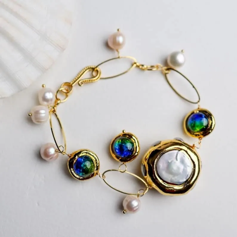 Natural Fresh Water Handmade Pearl Bracelet