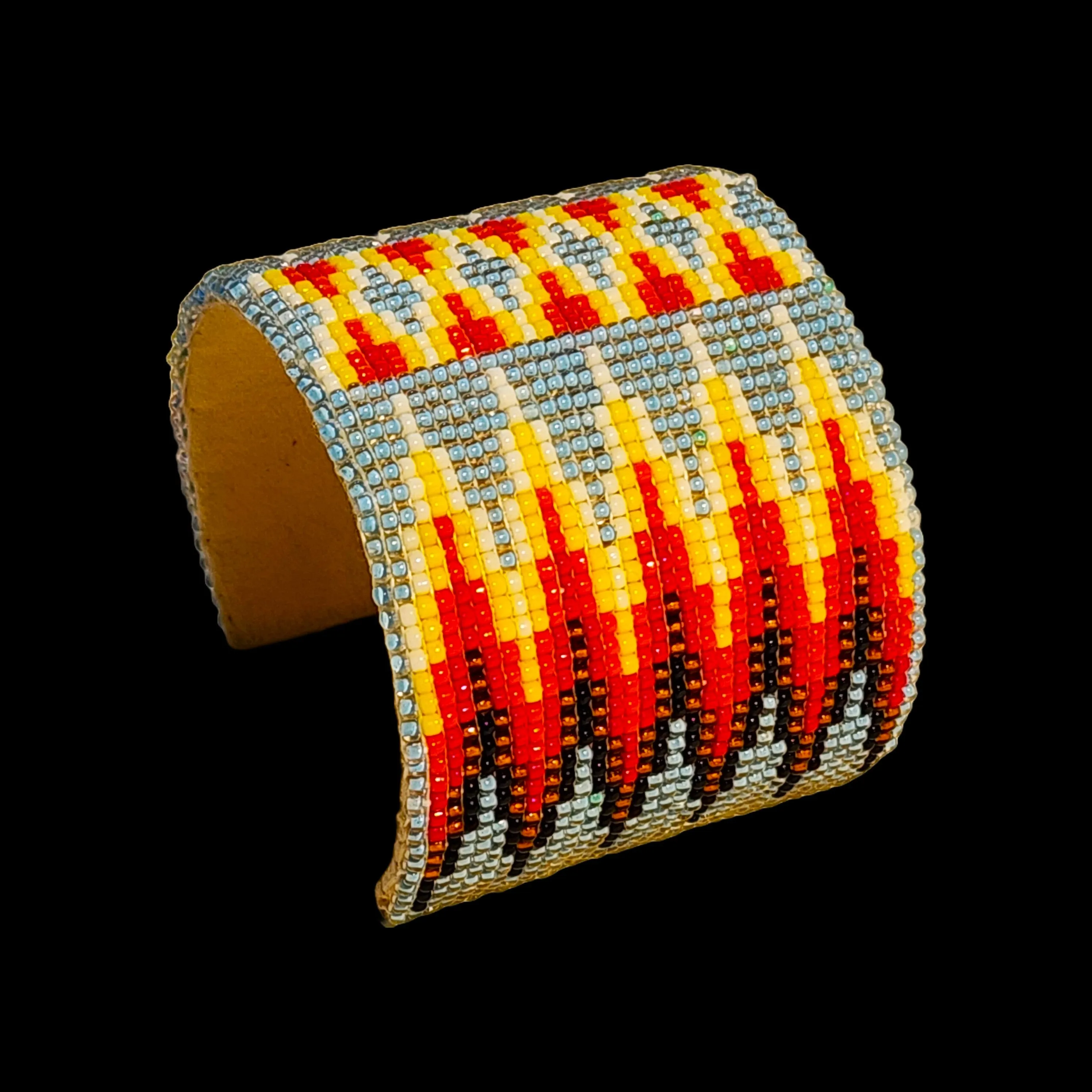 Navajo Beaded Fire Bracelet