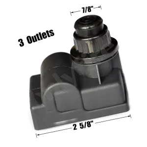 Onlyfire 14441 Spark Generator BBQ Gas Grill Replacement for Broil King, Huntington CharmGlow, BBQ Grillware GGPL-2100 and Others, 3 Outlet &quot;AA&quot; Battery Push Button Electronic Ignitor