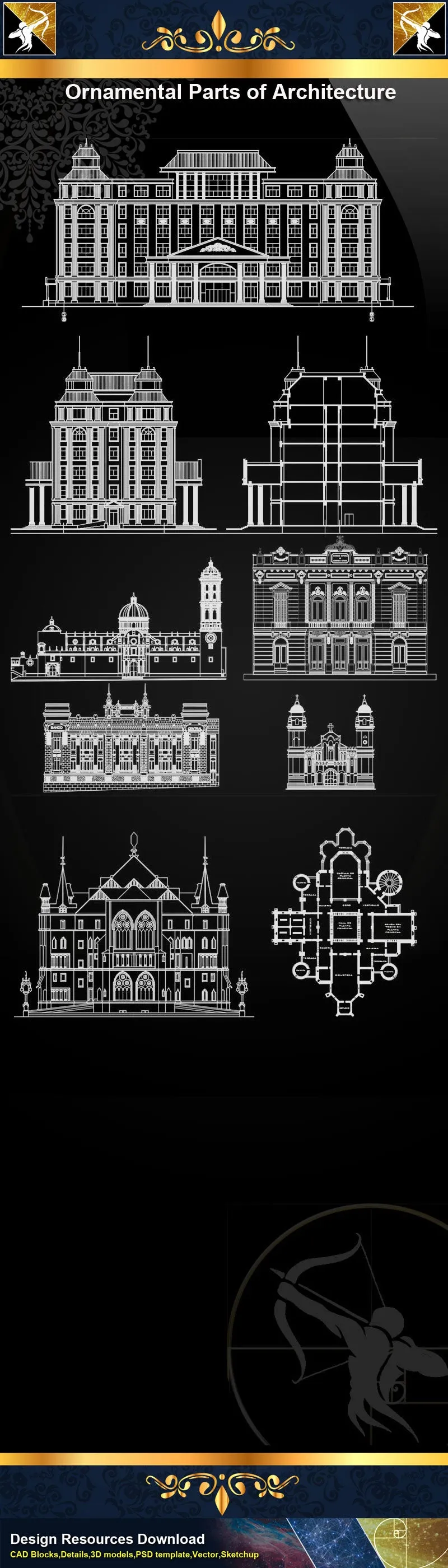 Ornamental Parts of Architecture 4