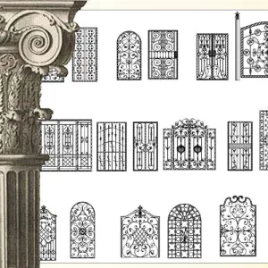 Ornamental Parts of Architecture -☆Architectural Decorative CAD Blocks☆ V.25